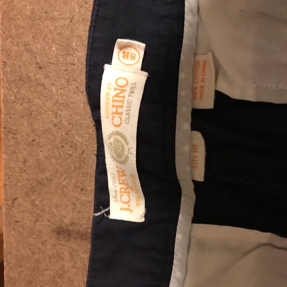 J.Crew Navy Blue Chinos khakis City Fit 8R